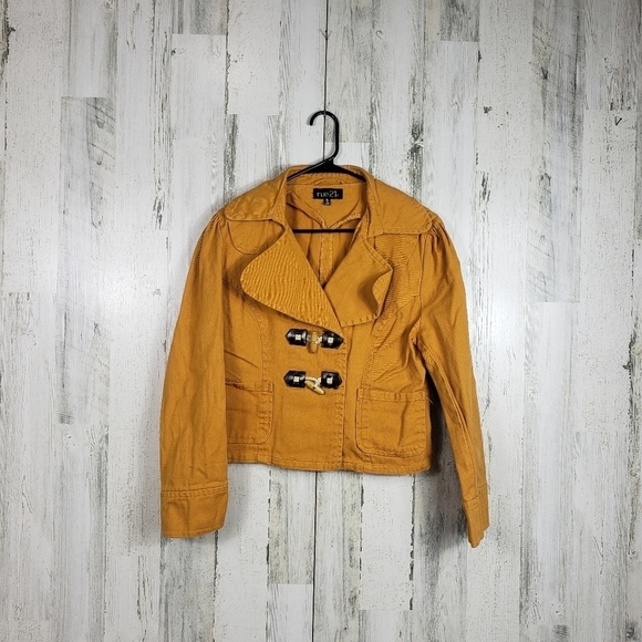 Rue21 mustard yellow cropped jacket size XL - Picture 13 of 13